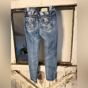 26 MISS ME Y2K Sequin Back Pocket Skinny Jeans